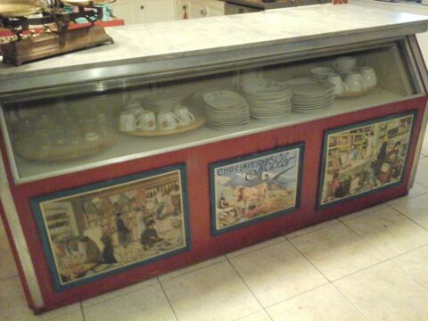 ancienne vitrine epicerie anne 60 tres bon tat, 400 Biol (38)