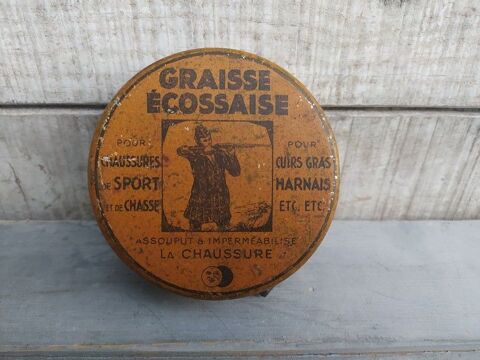 Ancienne Boite Publicitaire Cirage Graisse Écossaise Eclipse 1 Loches (37)