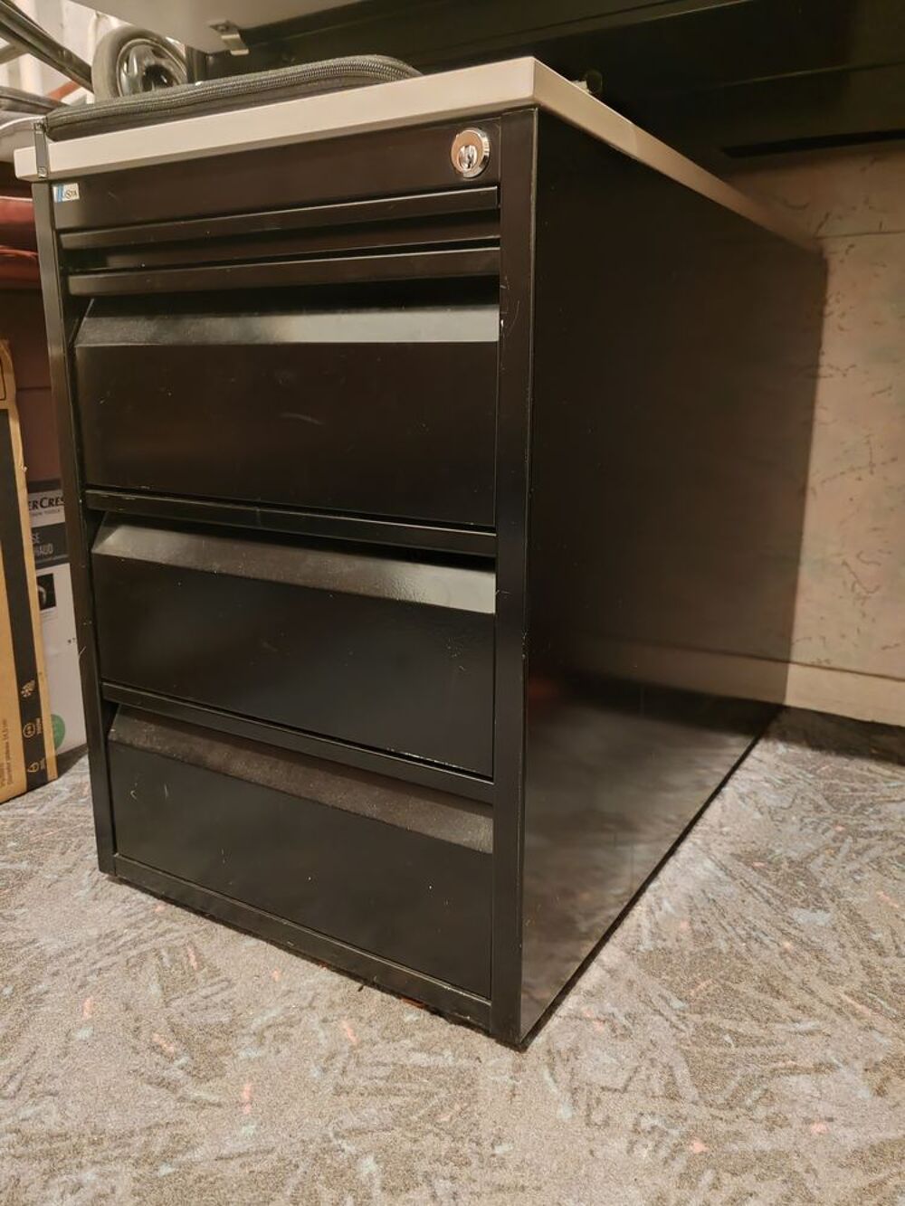 Bureau professionnel + caisson - Ex-bureaux parisiens Meubles