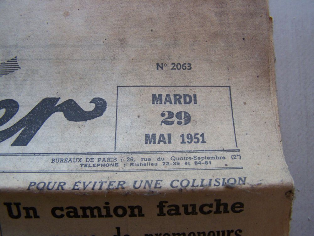 ancien courrier LE JOURNAL 