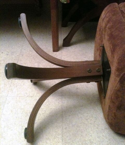 CHAISE / FAUTEUIL PIVOTANT, EN VELOURS, VINTAGE 25 Gennevilliers (92)