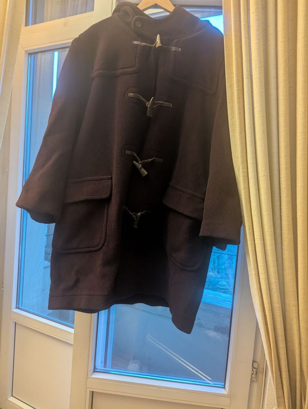 Duffle-coat homme OLD ENGLAND prune Vêtements