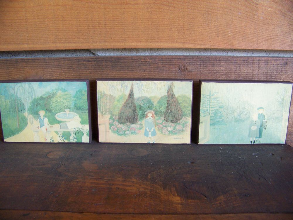 LOT DE 3 PETITS TABLEAUX . Décoration