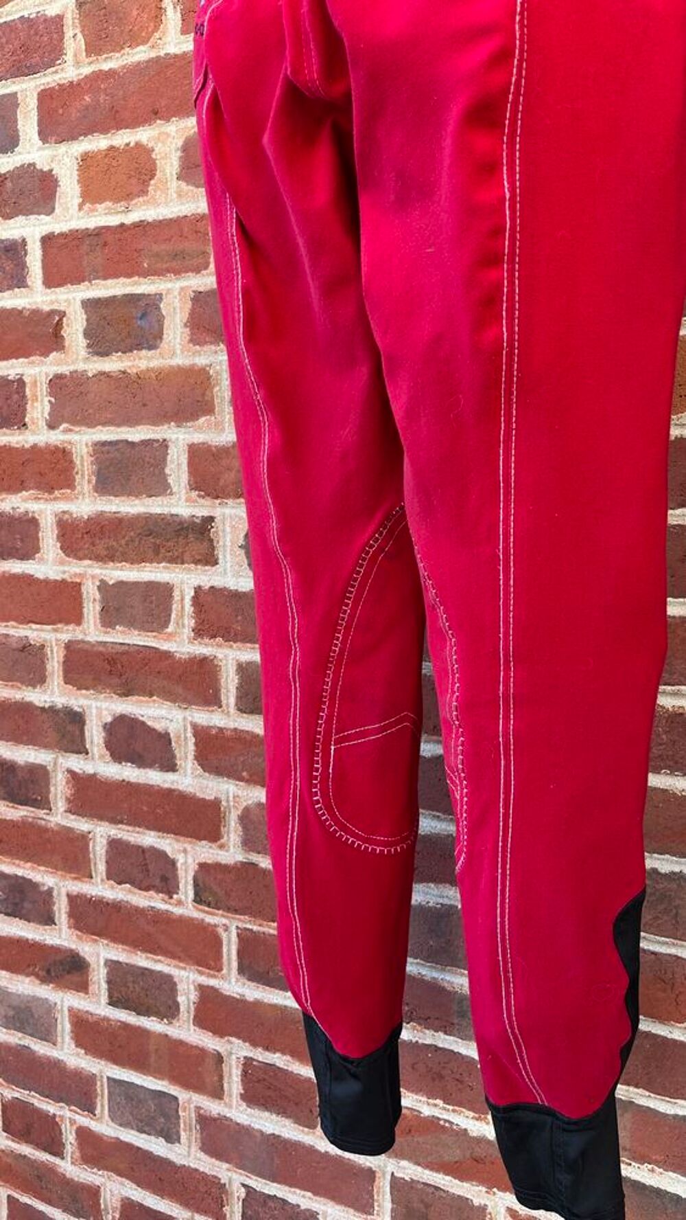 Pantalon d'&eacute;quitation rouge Sports