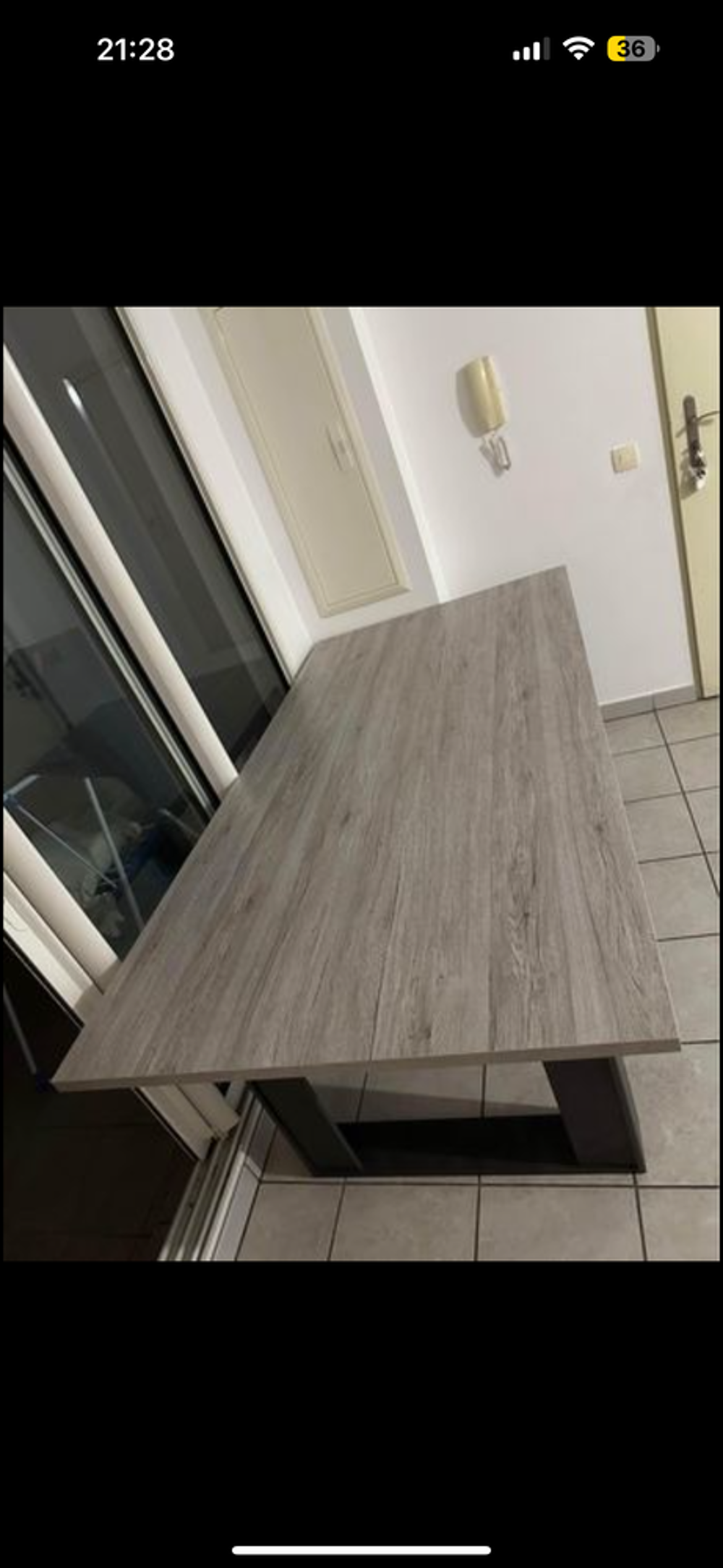 Grande Tables gris (200 cm) Meubles
