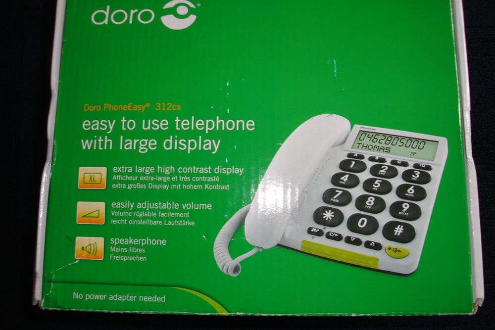 t&eacute;l&eacute;phone Doro PhoneEasy 312 cs Tlphones et tablettes