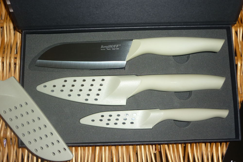 Coffret 3 couteaux c&eacute;ramique Berghoff mod&egrave;le Eclipse
NEUF Cuisine