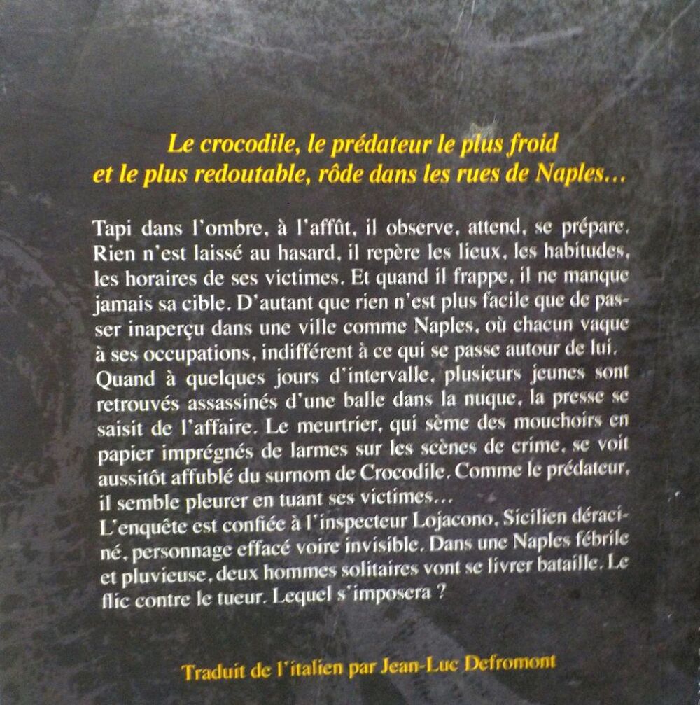 LA METHODE DU CROCODILE de Maurizio de GIOVANNI Fleuve Noir Livres et BD