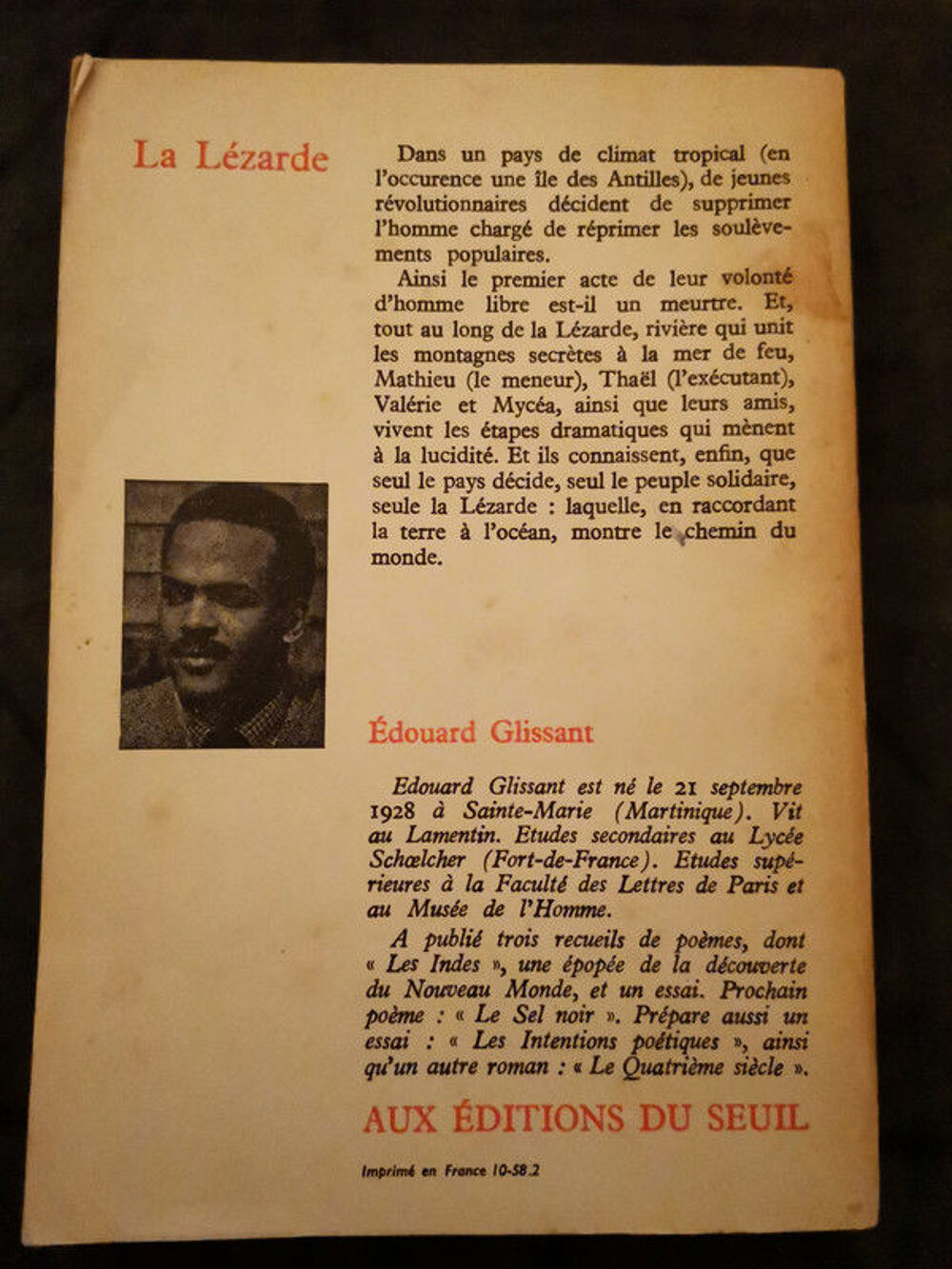La L&eacute;zarde ? / &Eacute;douard Glissant Livres et BD