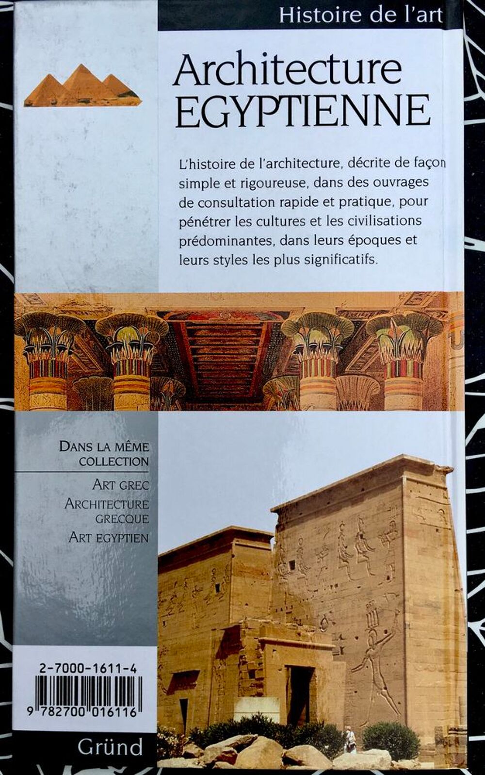 ARCHITECTURE &Eacute;GYPTIENNE (Histoire de l'art);Beau livre Neuf Livres et BD