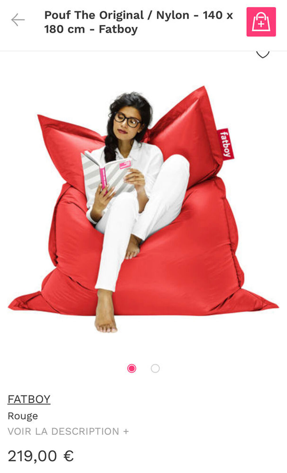Pouf XL Décoration