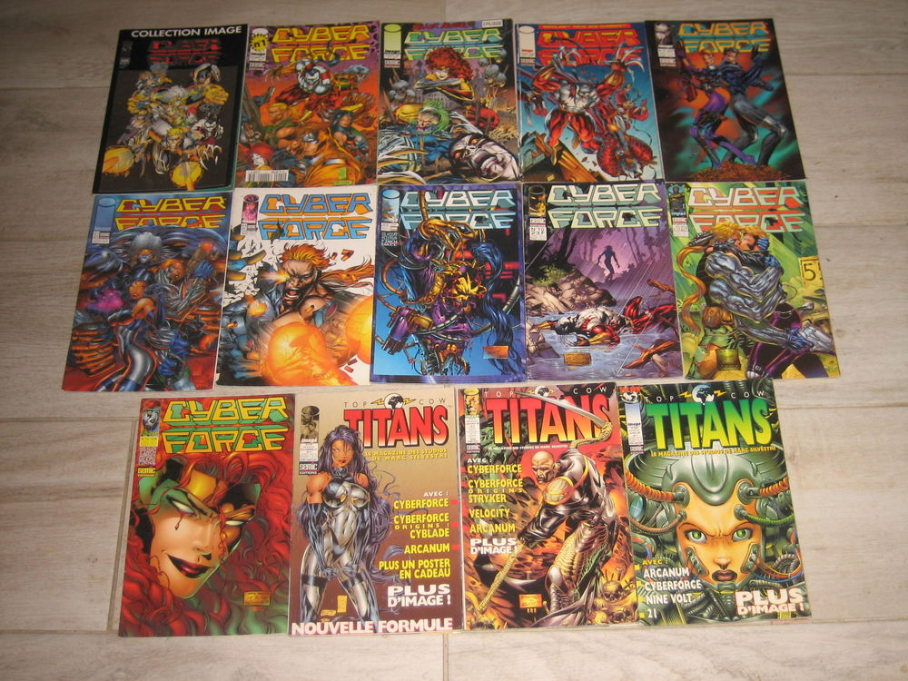lot 15 comics CYBERFORCE en fran&ccedil;ais semic image Livres et BD