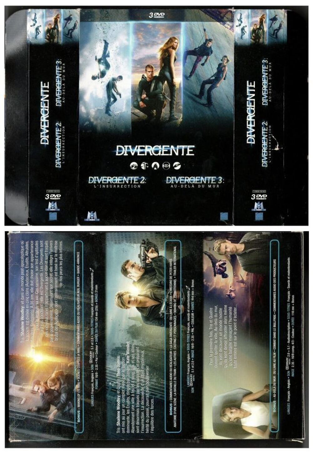 Divergente - Coffret 3 DVD Trilogie DVD et blu-ray
