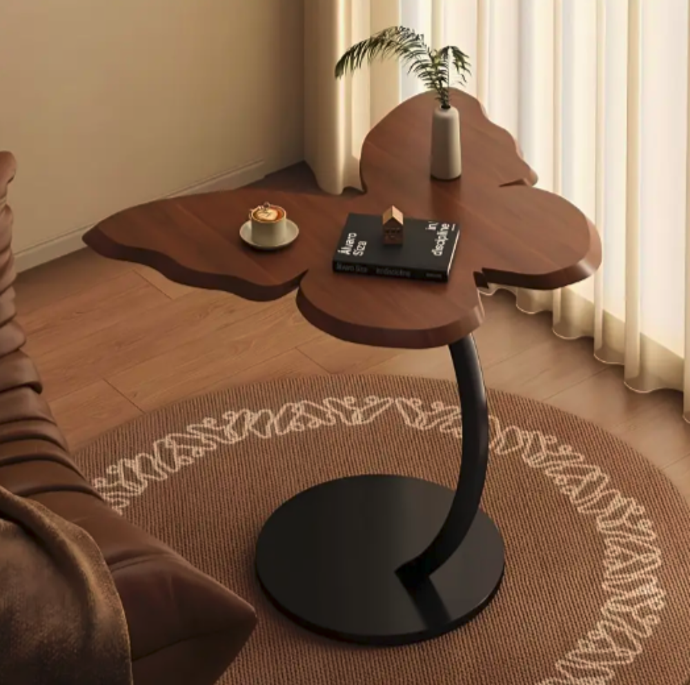 Table d'appoint papillon en bois ? touche naturelle et desig Meubles