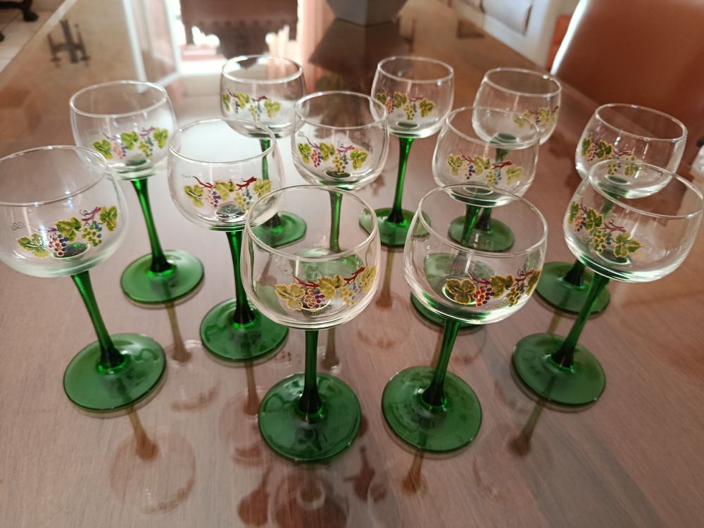 Verres &agrave; vin d'Alsace Décoration