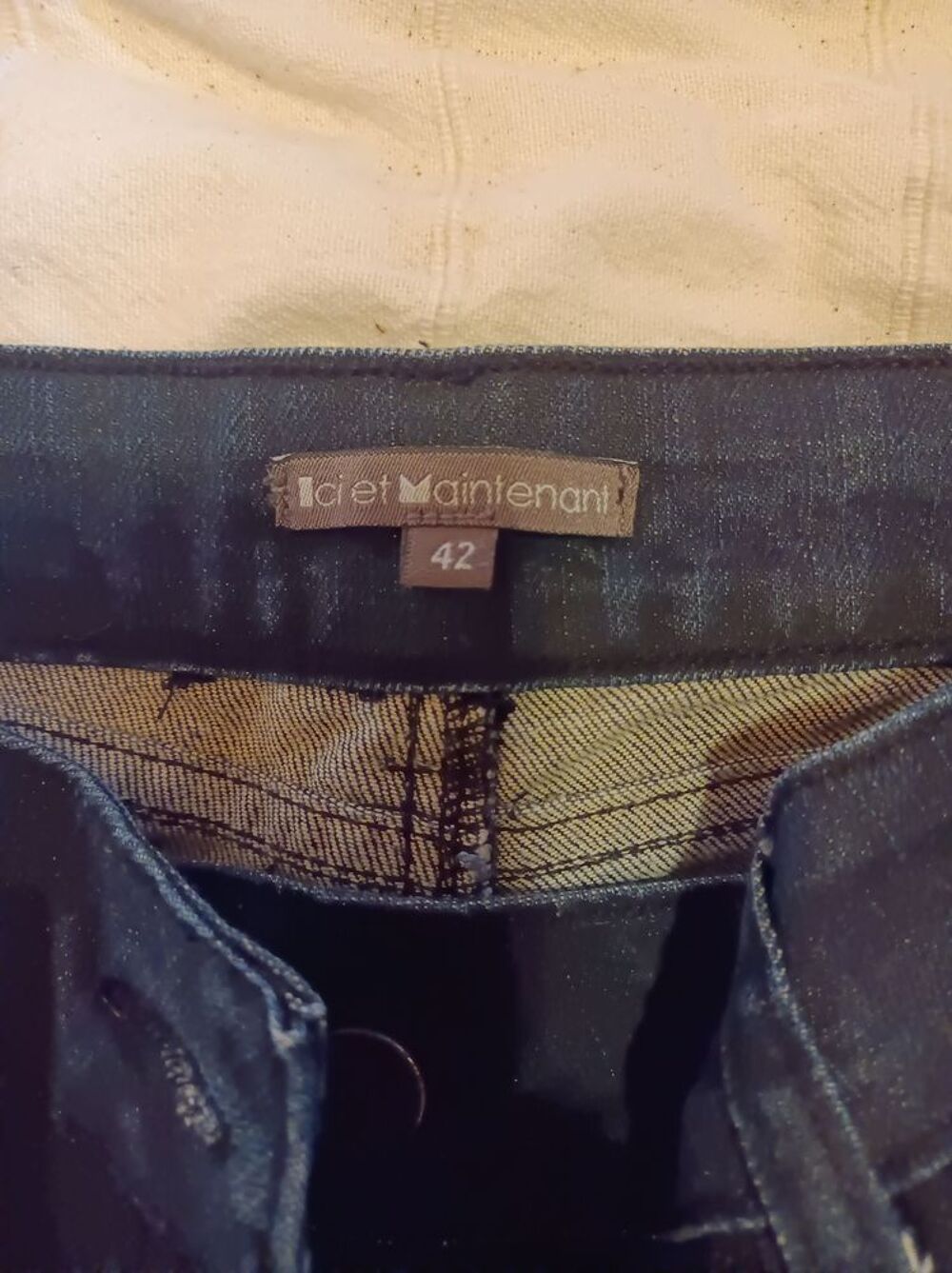Pantalon noir de type jean pour femme Vêtements
