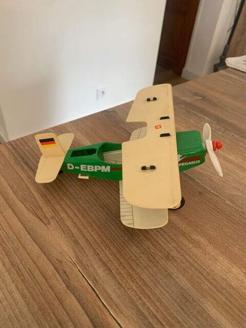 Jouet  Avion Playmobil      Biplan pegasus Saleilles (66)