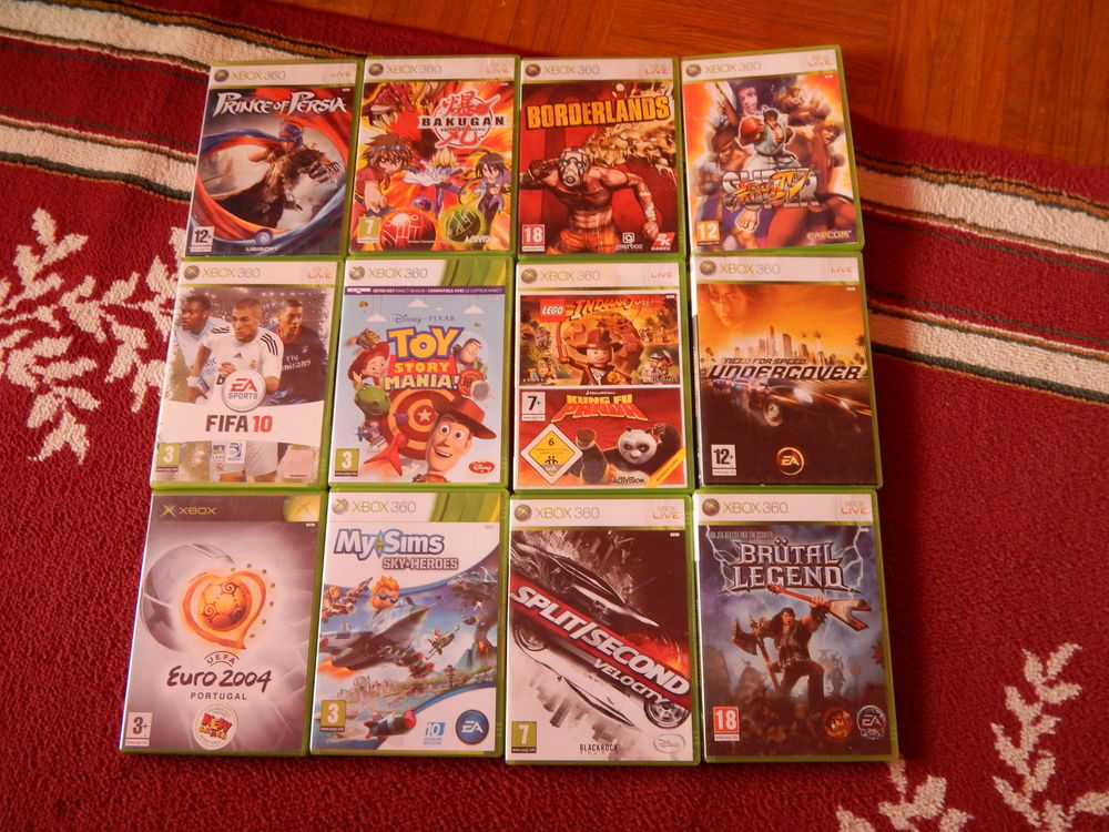 X BOX 360 ET 2 MANETTES Gros lot de Skylanders+28 jeux Consoles et jeux vidéos