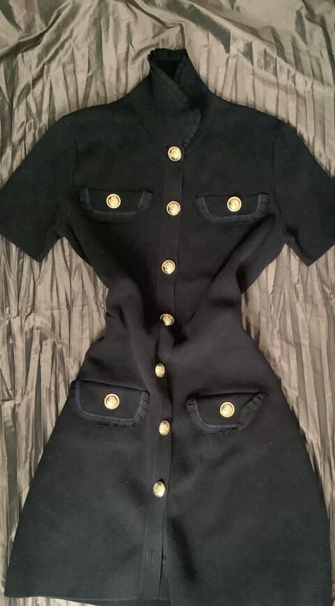 Maje Robe courte noire, manches courte T38 Cannes (06)