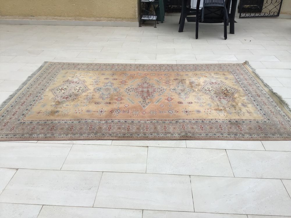 Tapis de salon 190 cm X 280 cm laine/soie Décoration