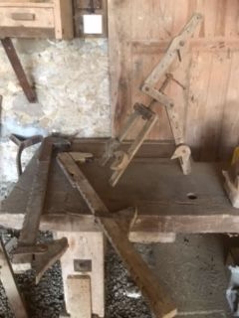 Lot d'outils de menuiserie ancien 