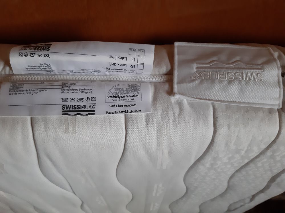 Sommier +lit latex + structure , swissflex Meubles