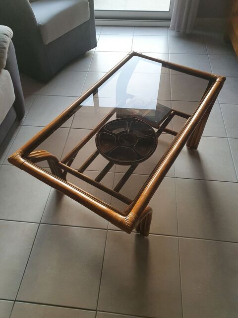 TABLE BASSE ROTIN MAUGRION  80 Les Molires (91)