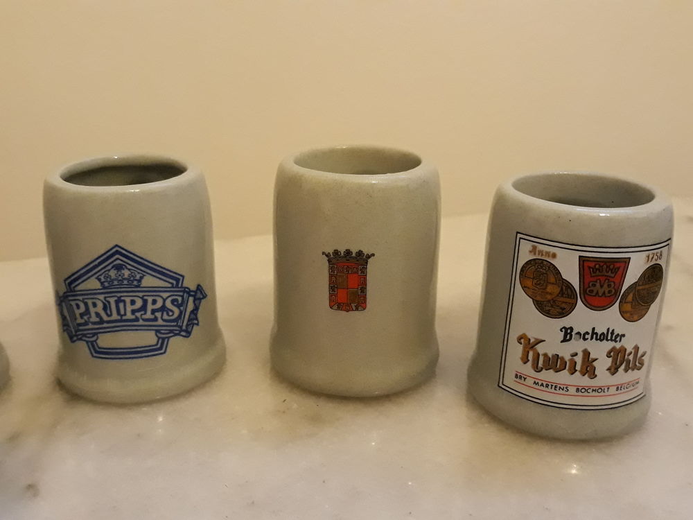 Lot de 6 minis chopes de bi&egrave;re Cuisine