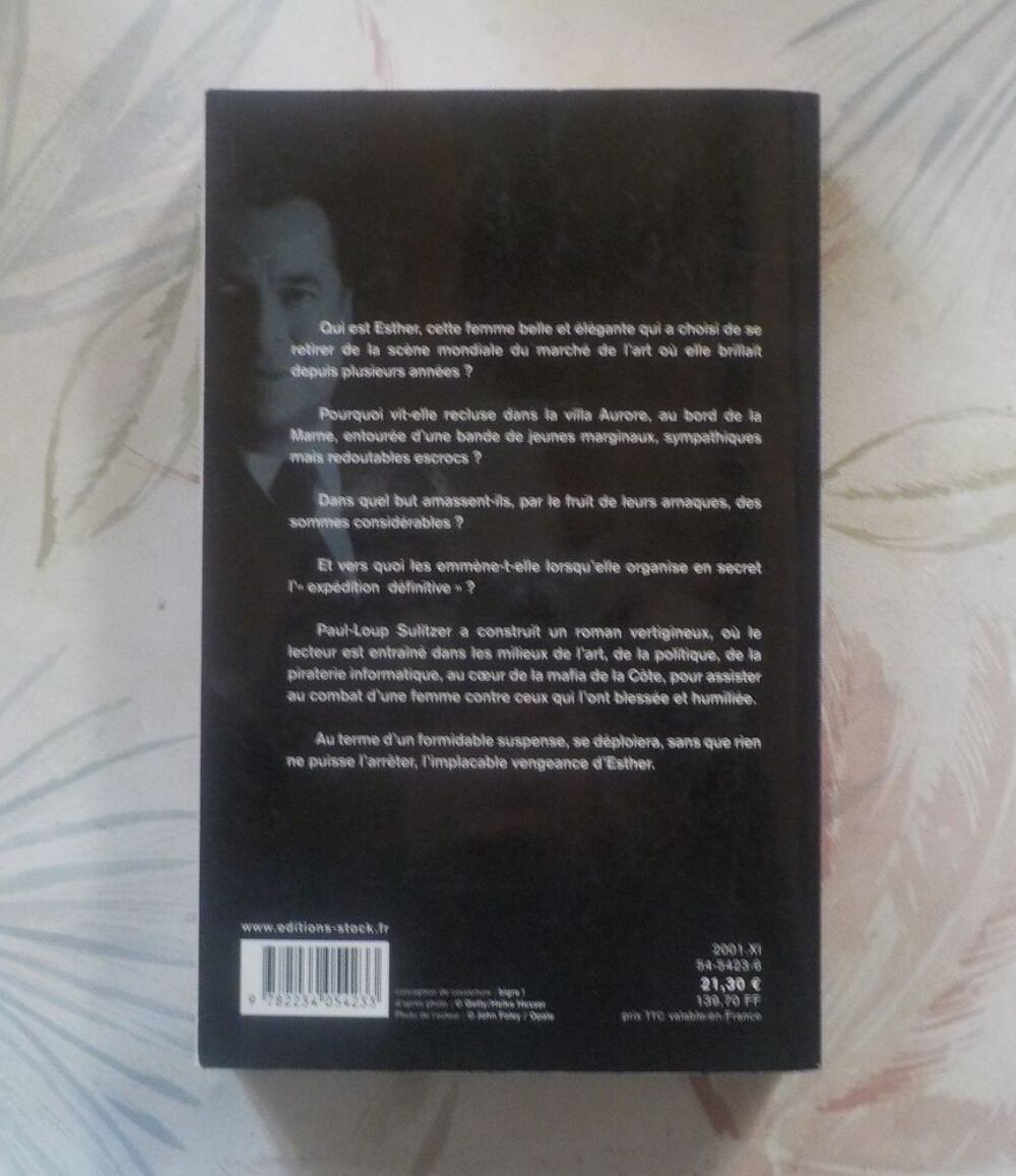 LA VENGEANCE D'ESTHER de Paul-Loup SULITZER Ed. Stock Livres et BD