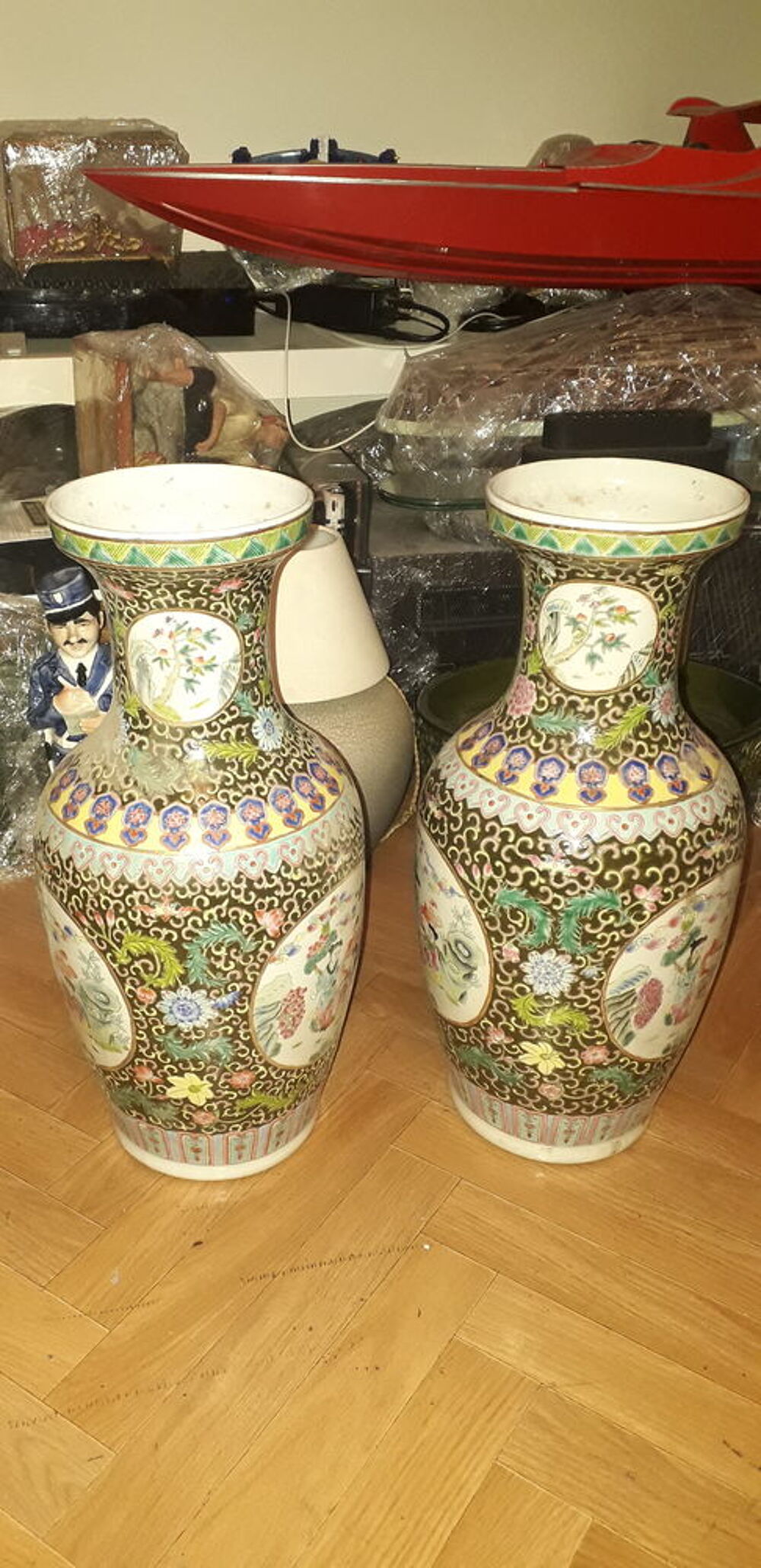 02 grands Vase Chinois Décoration