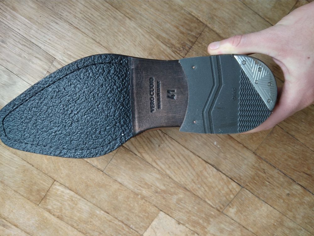 CHAUSSURE ITALIENNES CUIR ROBERTO DURVILLE T41 Chaussures