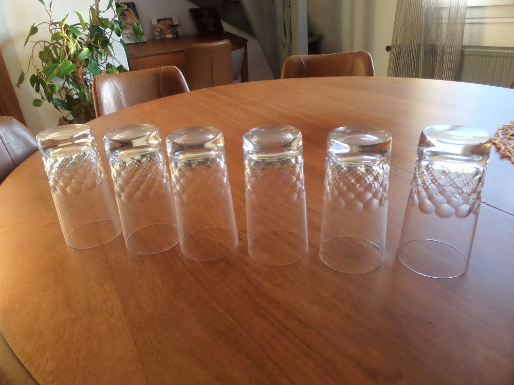 6 VERRES EN CRISTAL de BACCARAT 