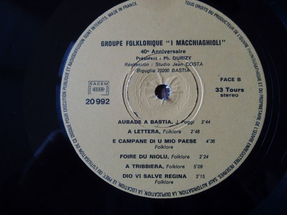 Vinyl La CORSE I MACCHIAGHIOLI CD et vinyles