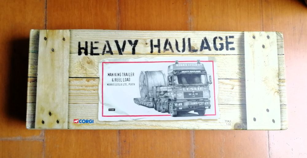  Corgi Heavy haulage : Man King trailer &amp; reel load - 1/50e Jeux / jouets