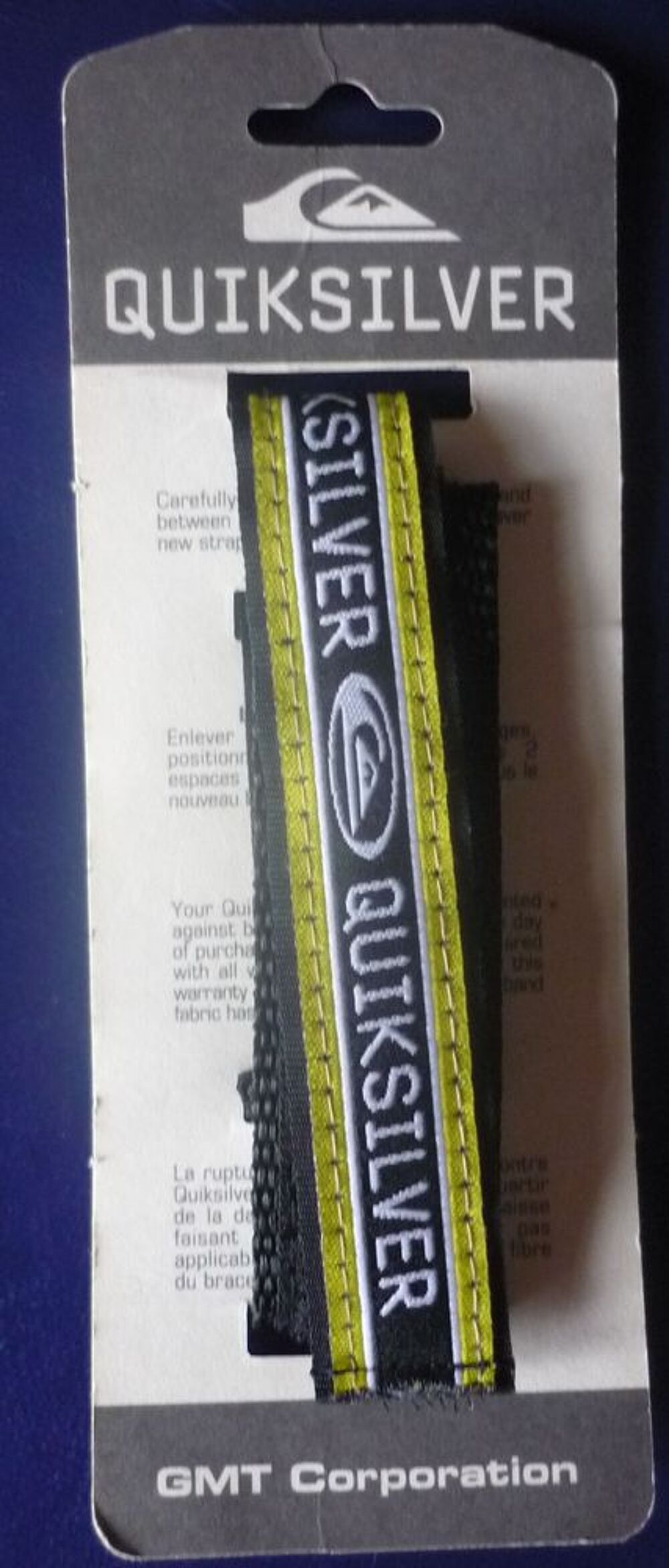 Bracelet de sport bracelet scrach Quiksilver Neuf Jaune Bijoux et montres
