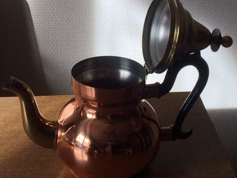 THEIERE CUIVRE NIKELE CHROME AVEC SUCRIER ET POT A LAIT Reims (51)