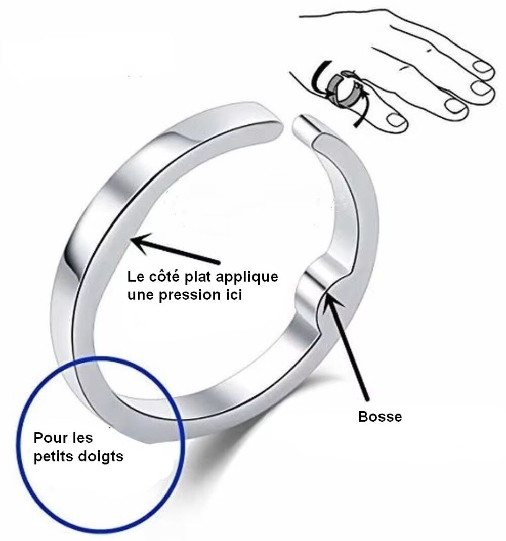 Anneau bague anti ronflement Bijoux et montres
