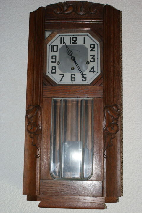 horloge murale ancienne en Chne 110 Pibrac (31)