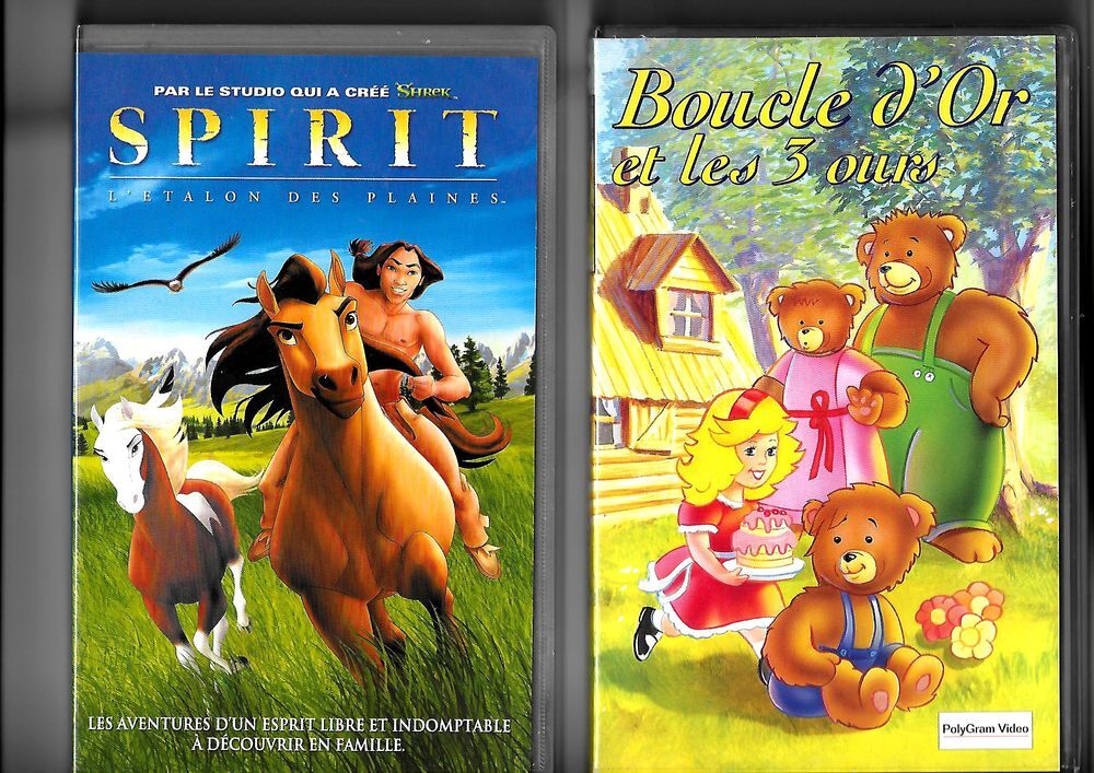 Casettes VHS pour enfants DVD et blu-ray
