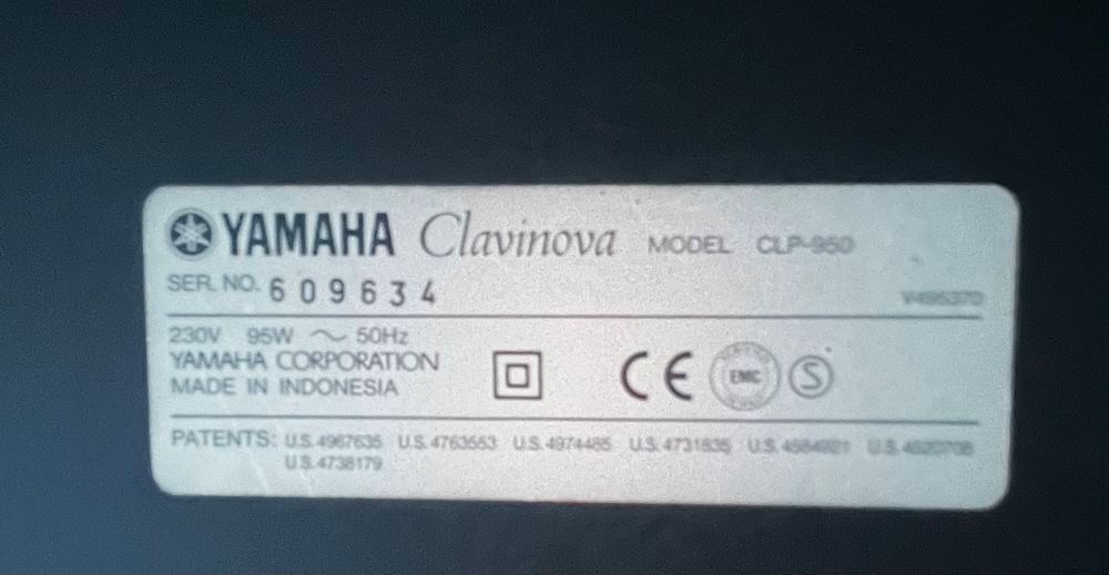 Piano num&eacute;rique Yamaha Clp 950 Instruments de musique