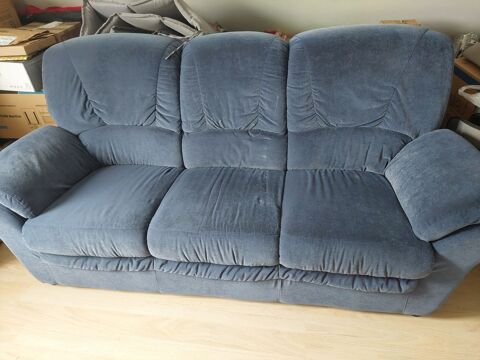 Canap� + 1 fauteuil microfibre 150 Olemps (12)