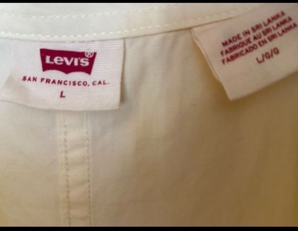 Combinaison-Salopette d'&eacute;t&eacute; LEVI'S wide-leg, Etat Neuf, 100% coton, Ultra-l&eacute;g&egrave;re, Taille L Vêtements