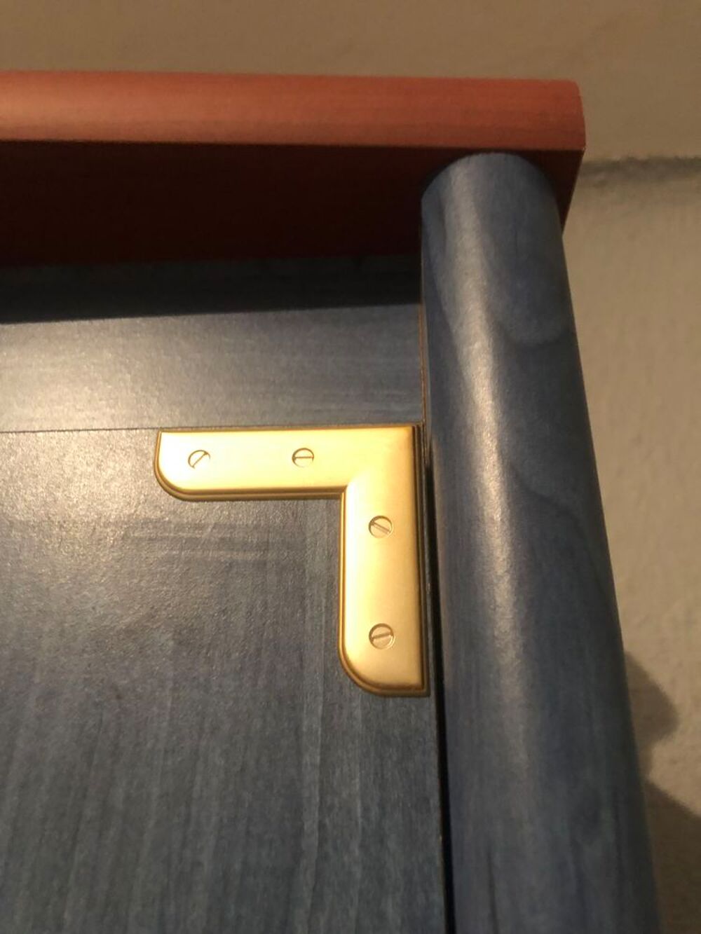 Chambre enfant compl&egrave;te de couleur bleue et bois 
Mobilier enfants