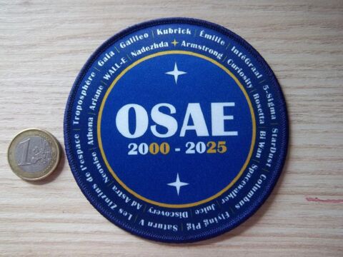 écusson OSAE Outils et Systèmes Astronomie et Espace 10 Valognes (50)