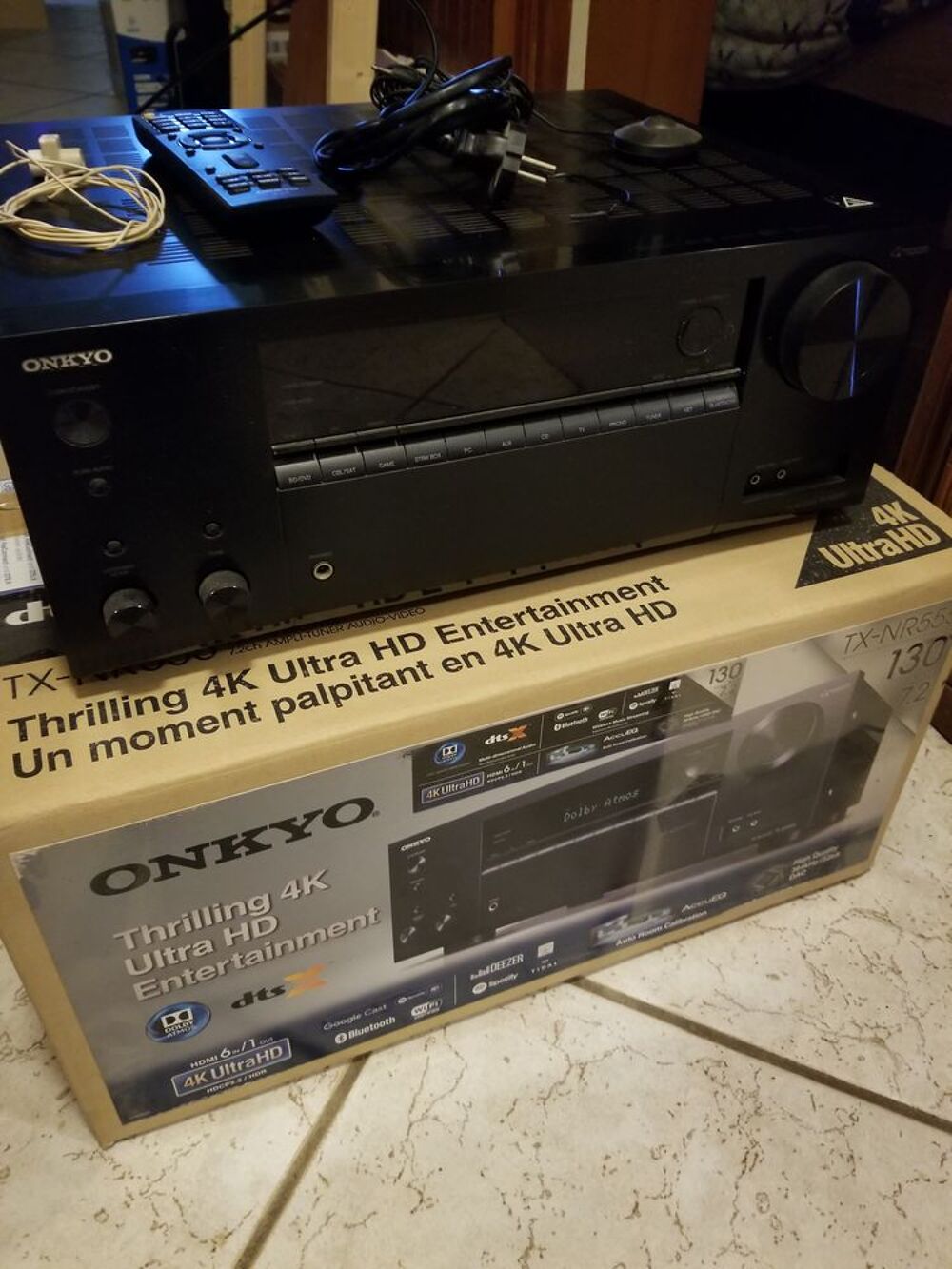Ampli home cin&eacute;ma 7.2 Onkyo TX-NR555 noir Audio et hifi