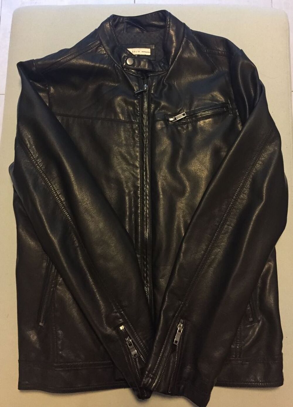 Veste simili best sale cuir homme celio