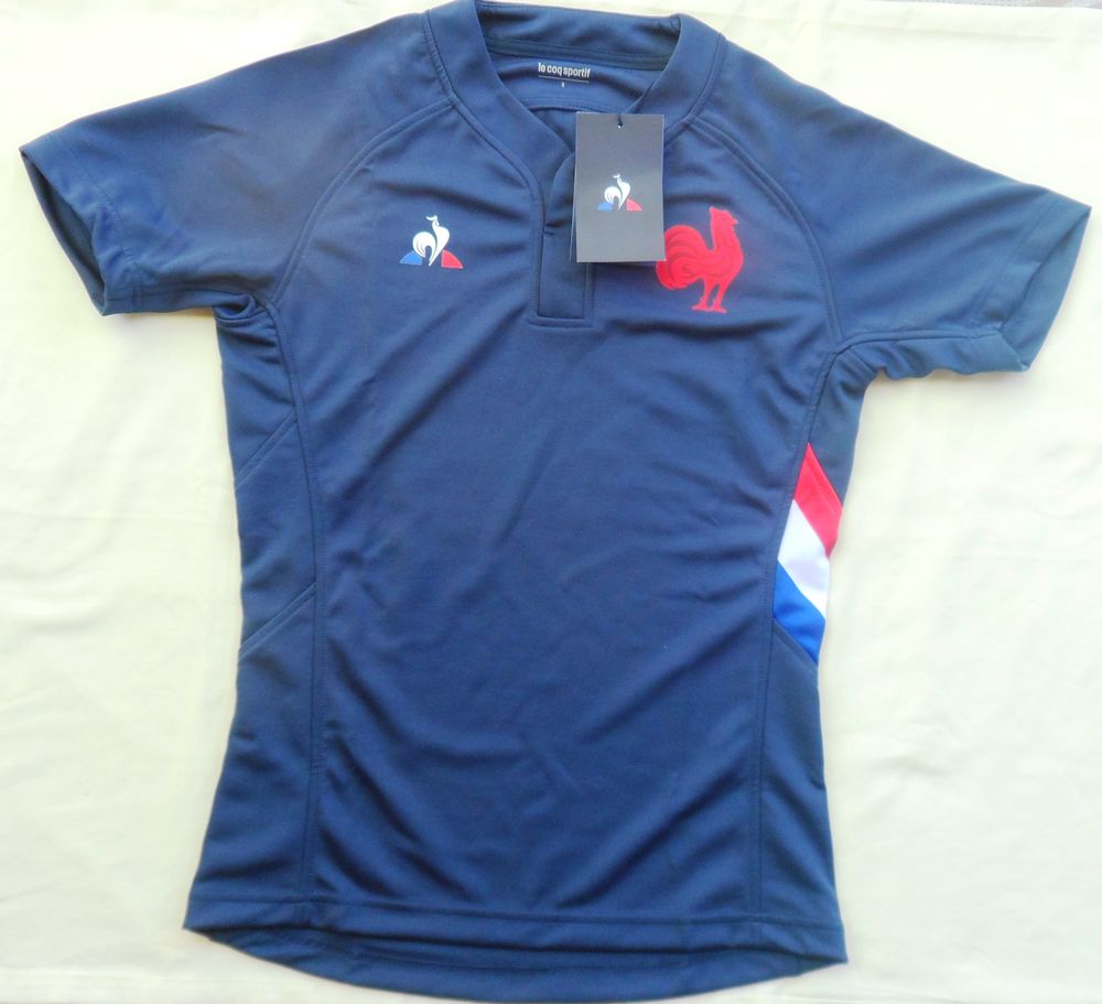 Maillot de rugby r&eacute;plica port&eacute; par les joueurs XV de France Sports