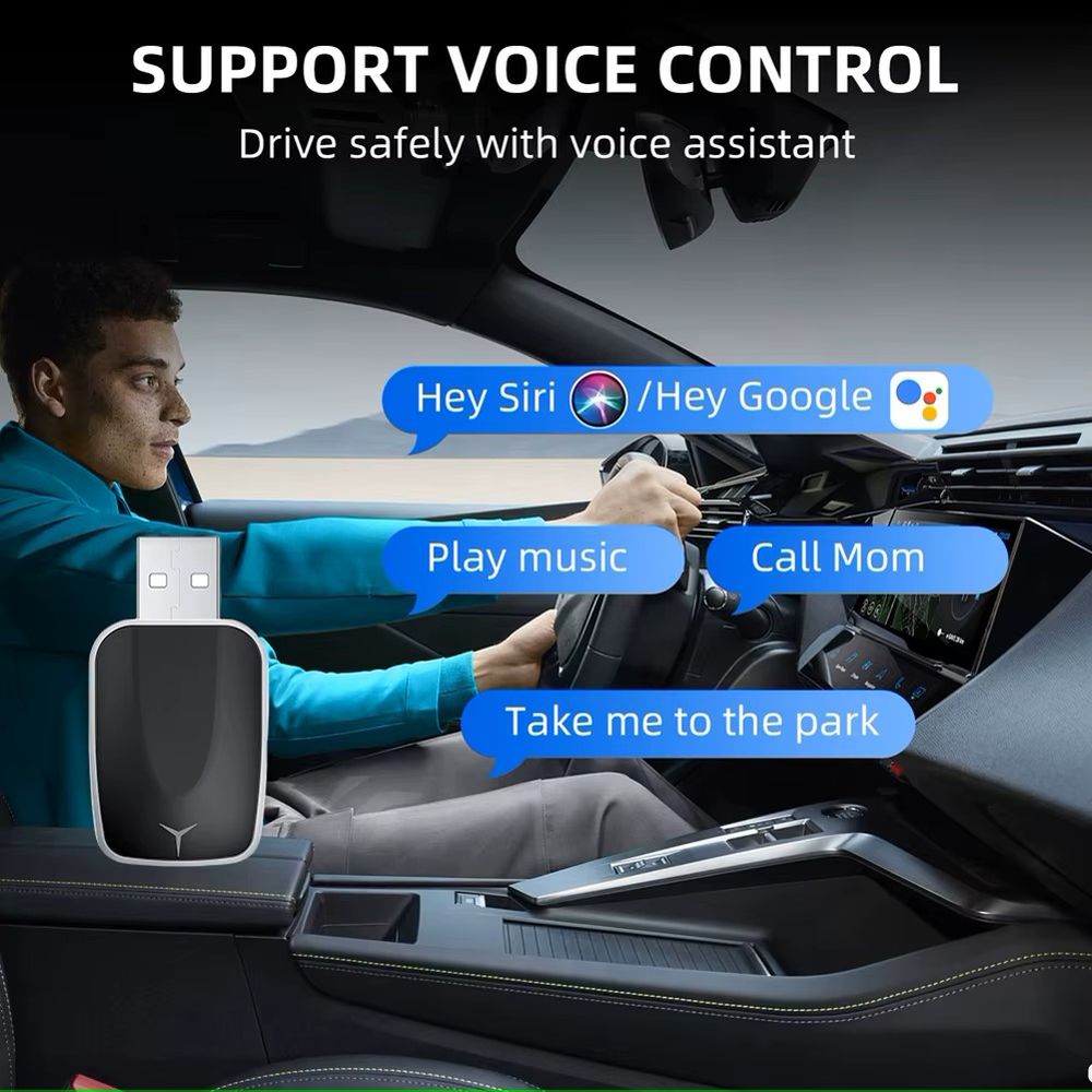 Adaptateur Carplay sans Fil Convertit Car Play Filaire Photos/Video/TV