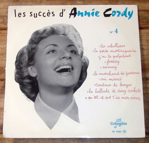 LES SUCC�S D'ANNIE CORDY n�4 - 33t / 25cm-DAVY CROCKETT-1956 12 Tourcoing (59)