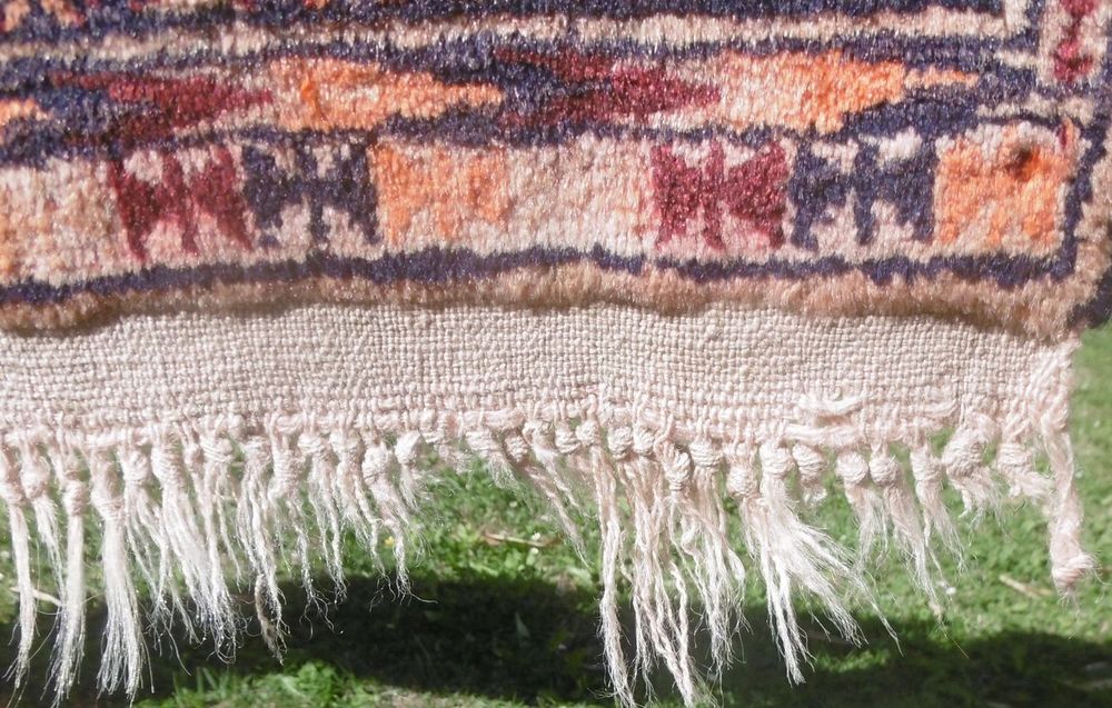Tapis IRAN ancien laine fait main, 200x110 Dcoration